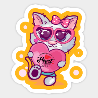 Love cats Sticker